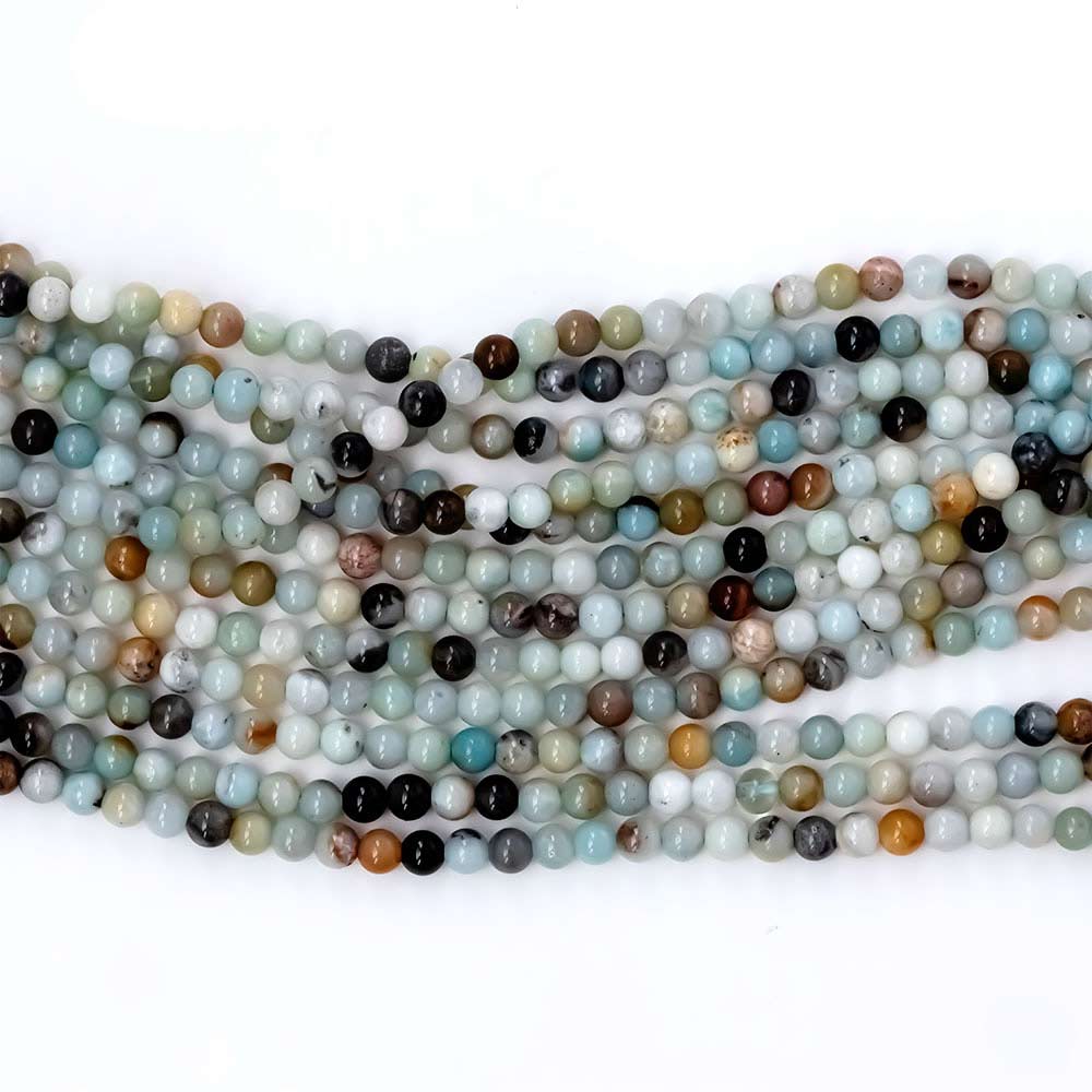 alt="4mm round amazonite beads"