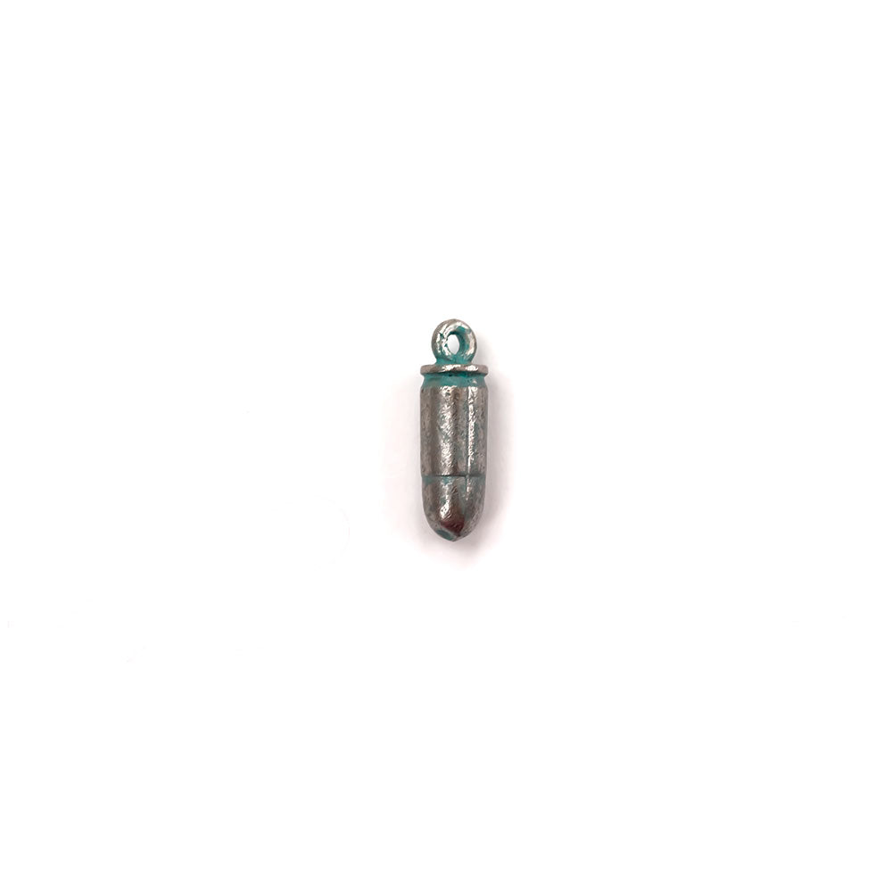 alt="elements of antiquity artisan verdigris bullet charm"