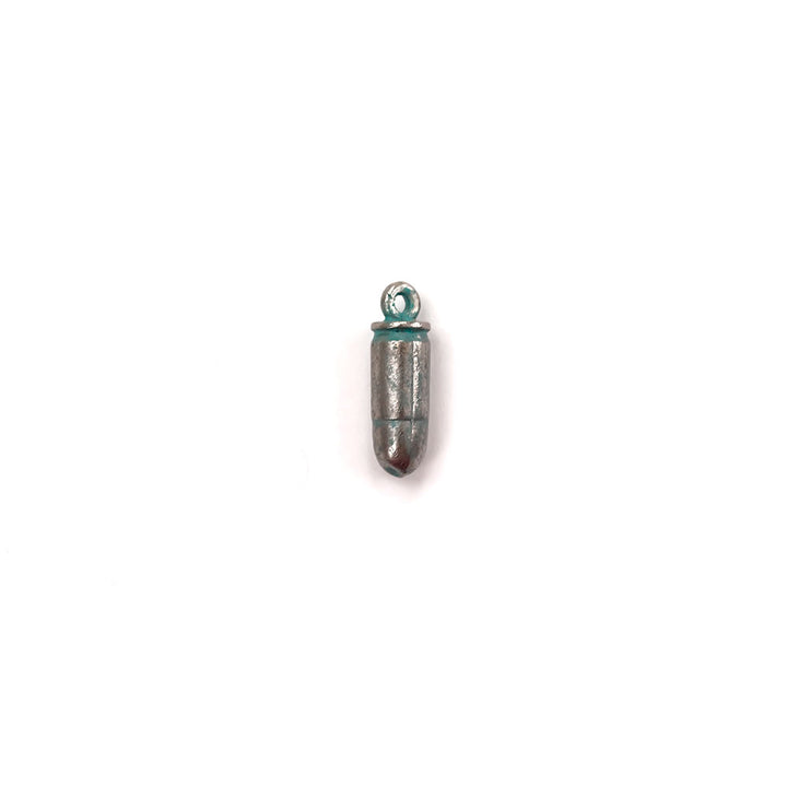 alt="elements of antiquity artisan verdigris bullet charm"