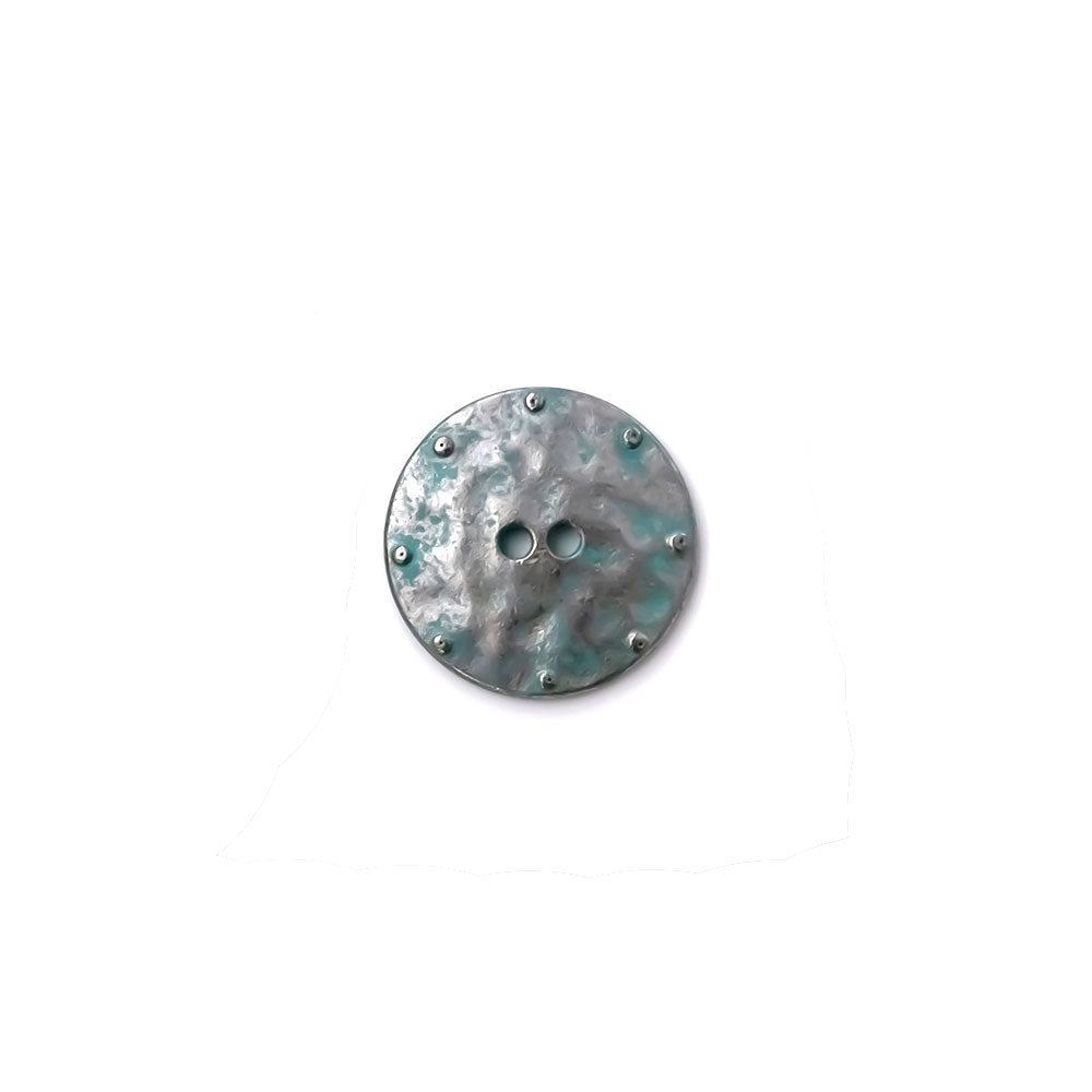 alt="artisan verdigris large textured button"