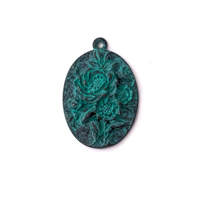 alt="elements of antiquity rustic patina garden pendant"