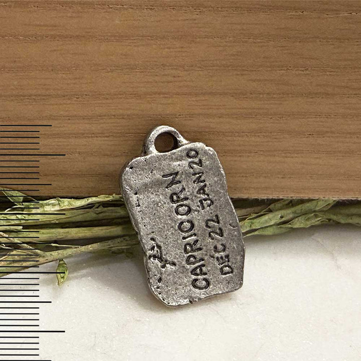 Antique Pewter Zodiac Tag Pendants
