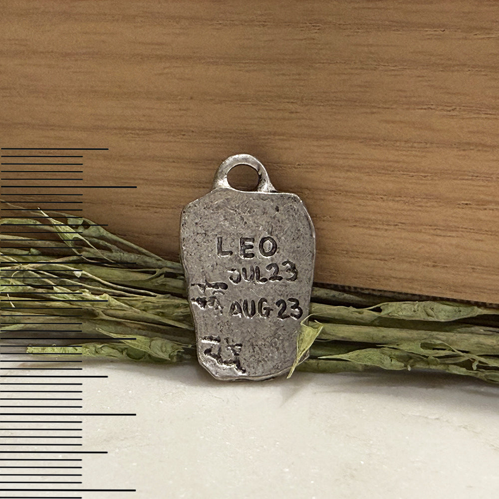 Antique Pewter Zodiac Tag Pendants