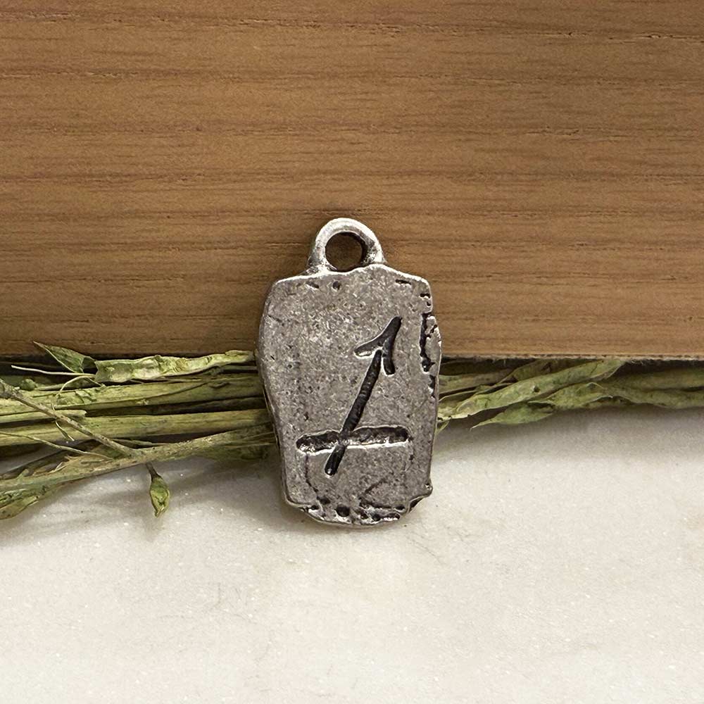 Antique Pewter Zodiac Tag Pendants