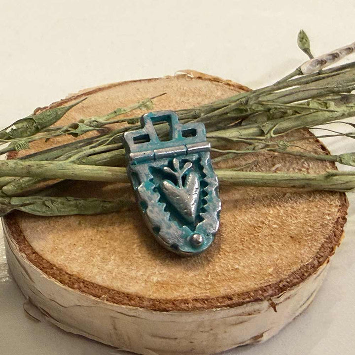 Artisan Verdigris Heart Shield