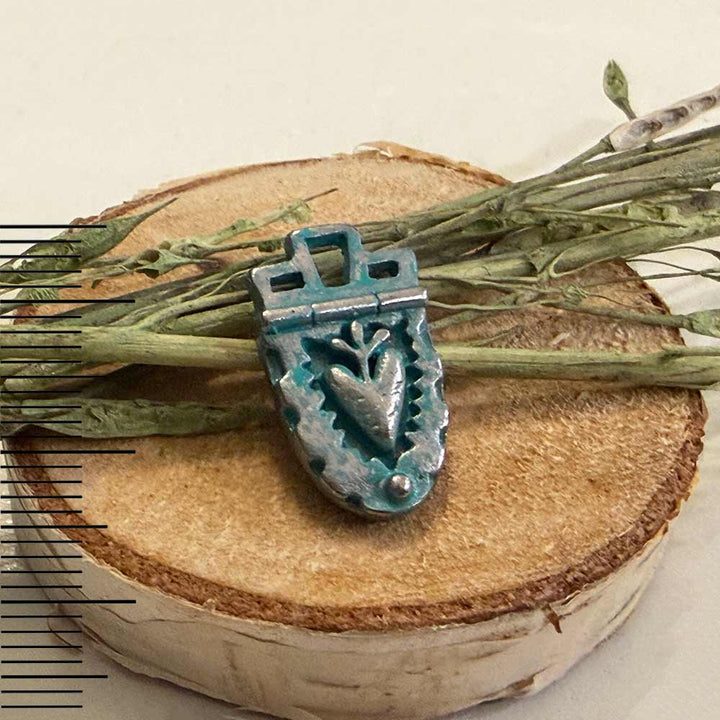 Artisan Verdigris Heart Shield
