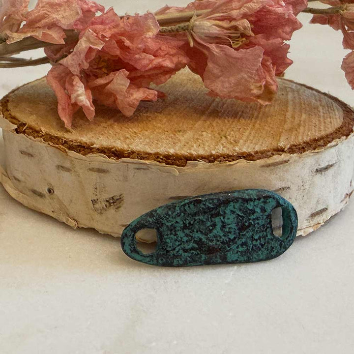 Rustic Patina 2 Hole Bar Connector