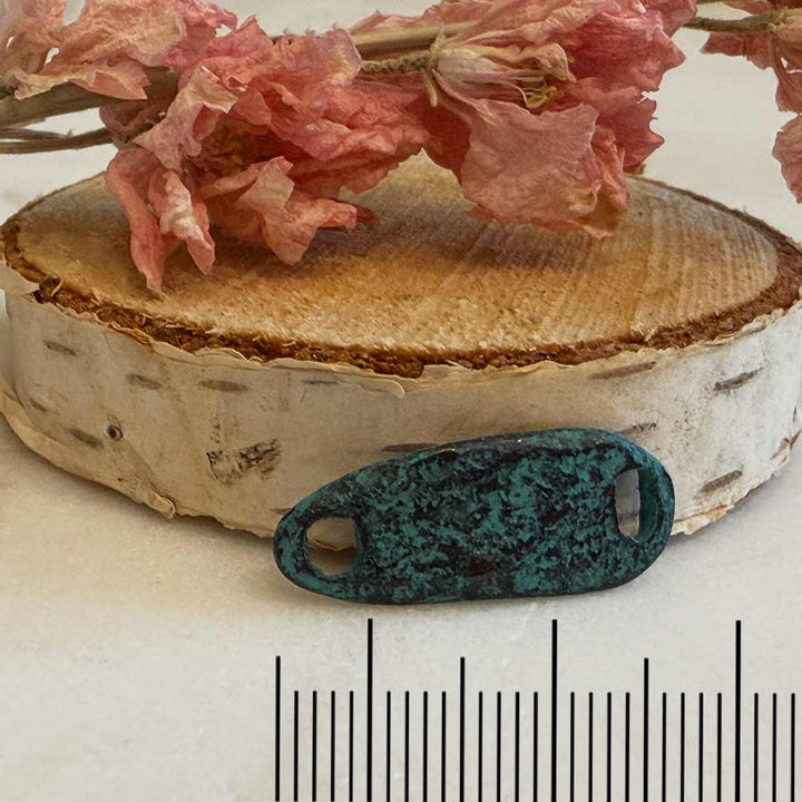 Rustic Patina 2 Hole Bar Connector
