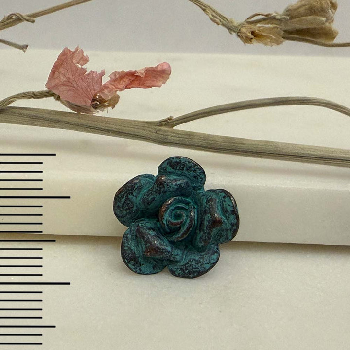 Rustic Patina Rose Bud Finding