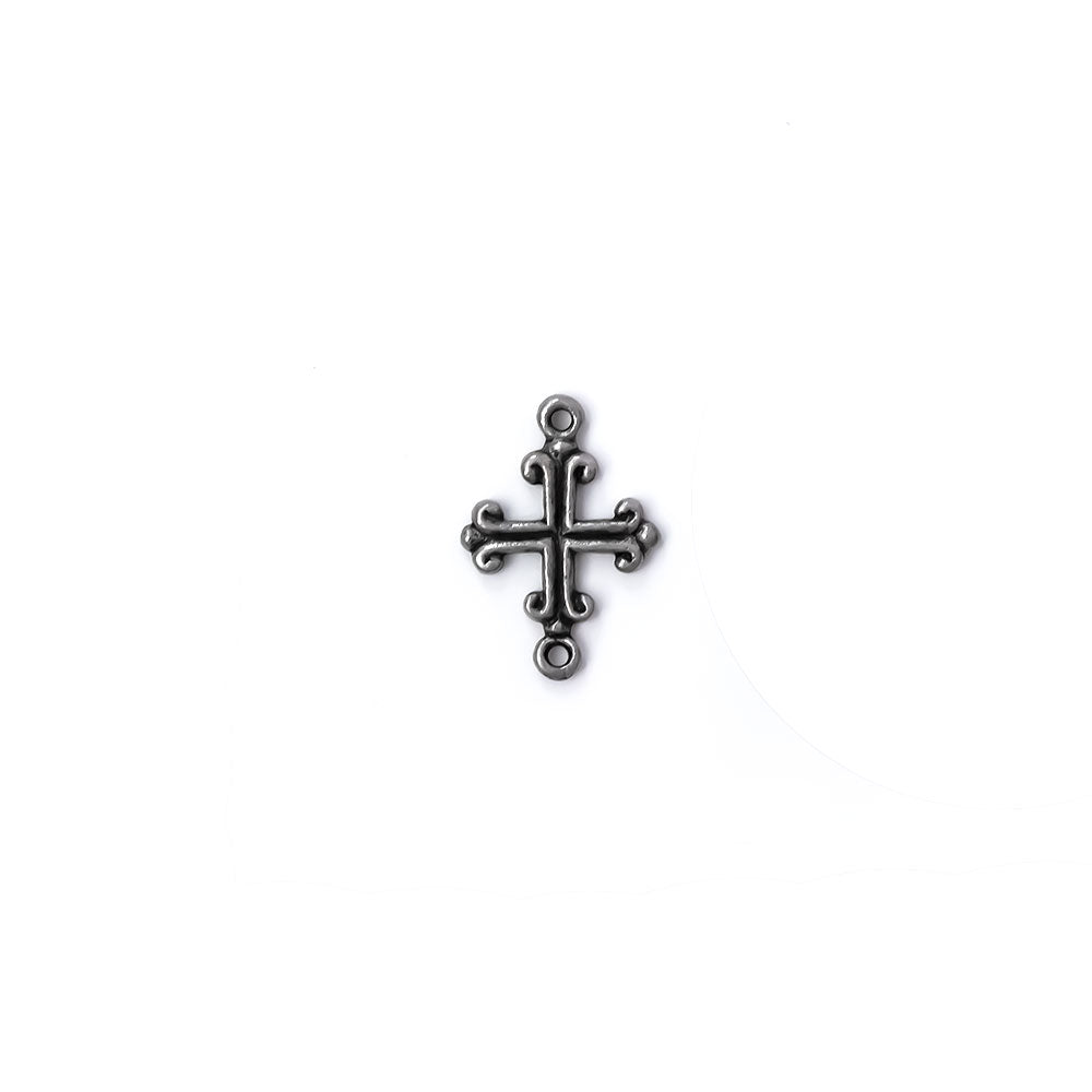 Antique Pewter Cross Connector