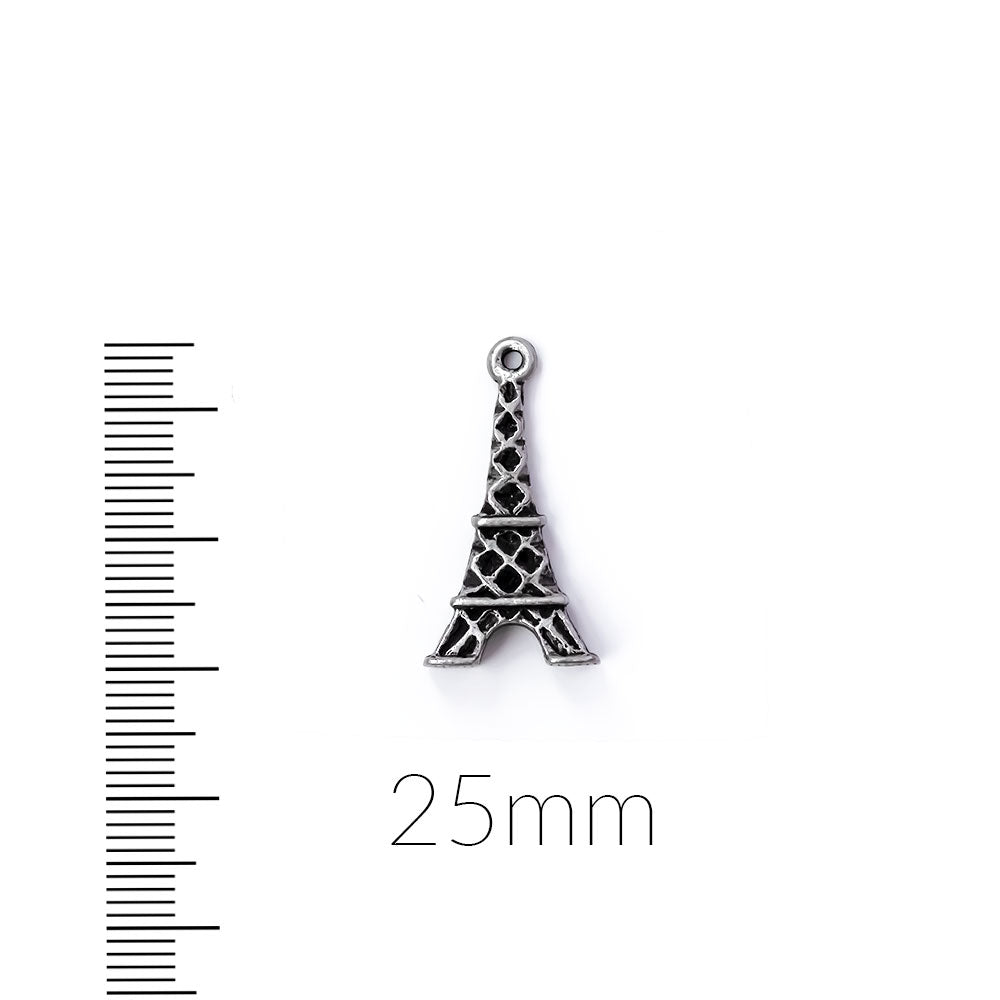Antique Pewter Eiffel Tower Charm