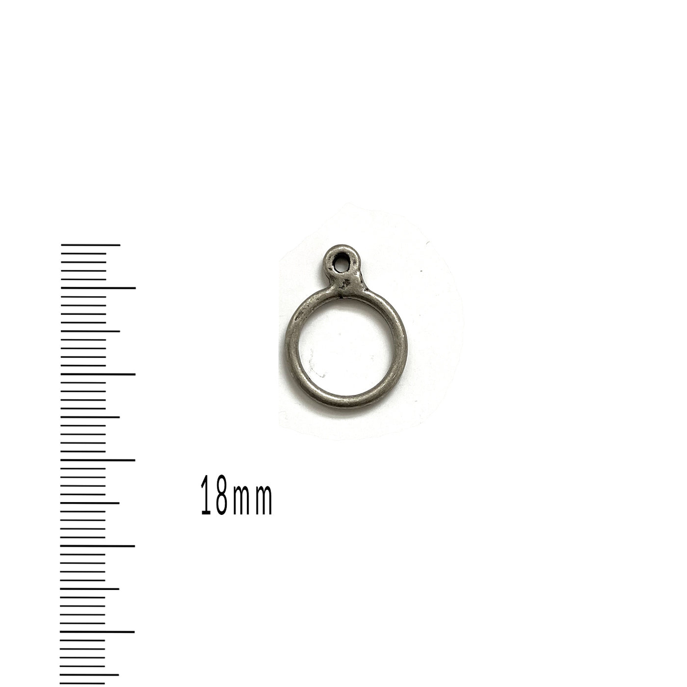 Antique Pewter Matte Closed Ring Finding