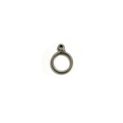 Antique Pewter Matte Closed Ring Finding