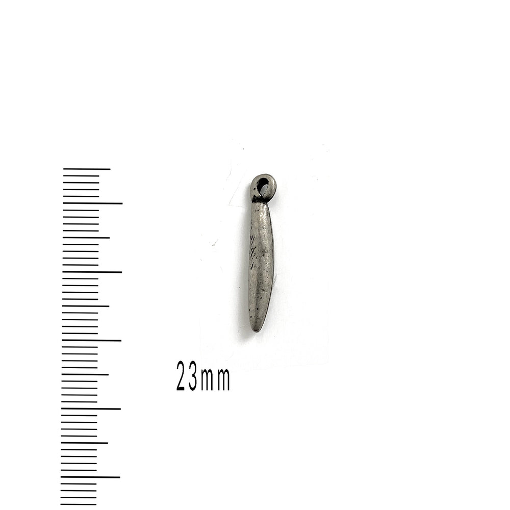 alt="Elements of Antiquity Antique Pewter Matte Dagger Charm"