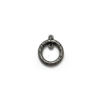 Antique Pewter Matte Solid Ring Connector