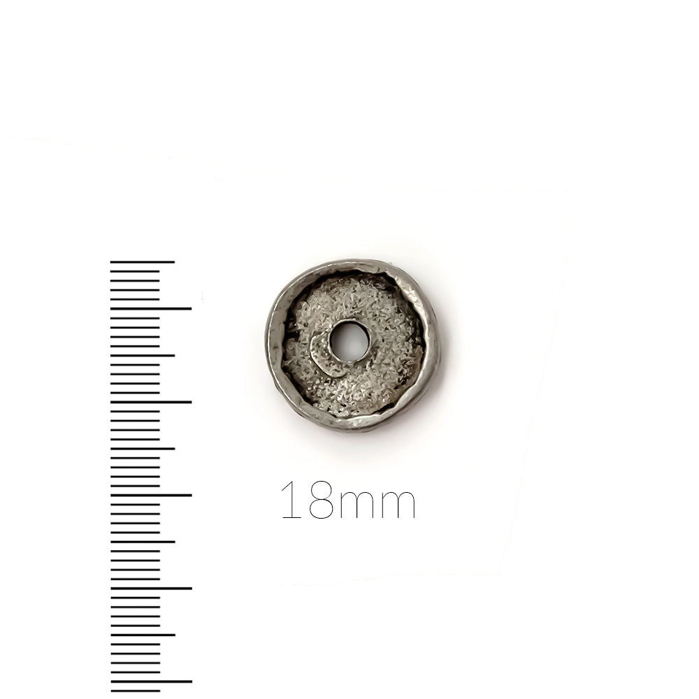 alt="elements of antiquity antique pewter small 18mm washer finding"