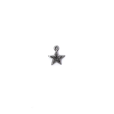 Antique Pewter Tiny Star Charm