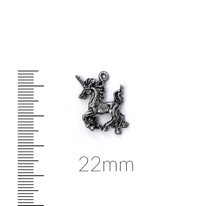 Antique Pewter Unicorn Charm