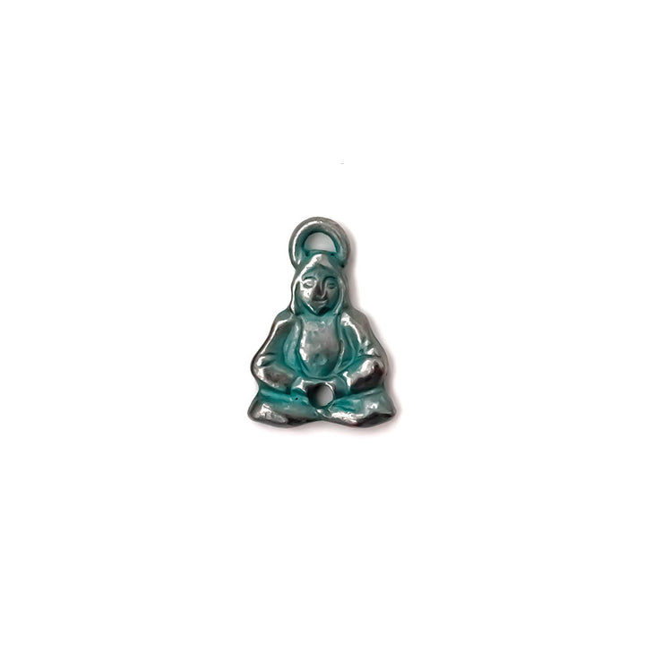 alt="artisan verdigris buddha connector"