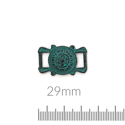 Rustic Patina Domed Connector